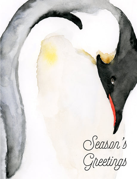 Emperor Penguin Holiday Card