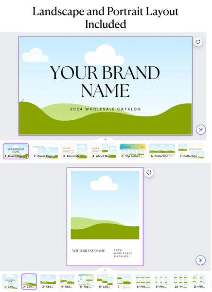 Wholesale Line Sheet Catalog Template - Canva