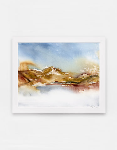 Desert Hills - Original Watercolor Painting – Easy Sunday Club